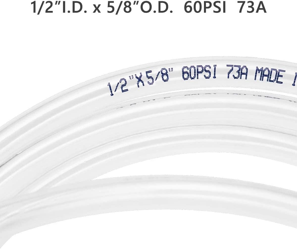 Versatile 5ft Clear Flexible PVC Hose – UV Resistant, Non-Toxic, BPA-Free
