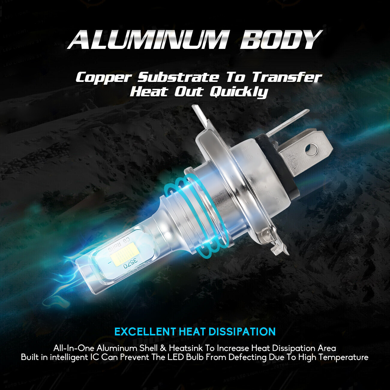 Super Bright CSP LED headlight bulbs for Honda VT750C Shadow Aero 2004-2022 US