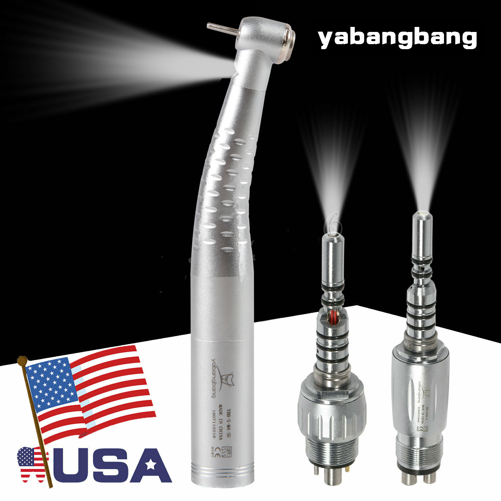 Dental Fiber Optic LED/No-LED Handpiece High Speed Quick Coupler 4Hole/6Hole sa