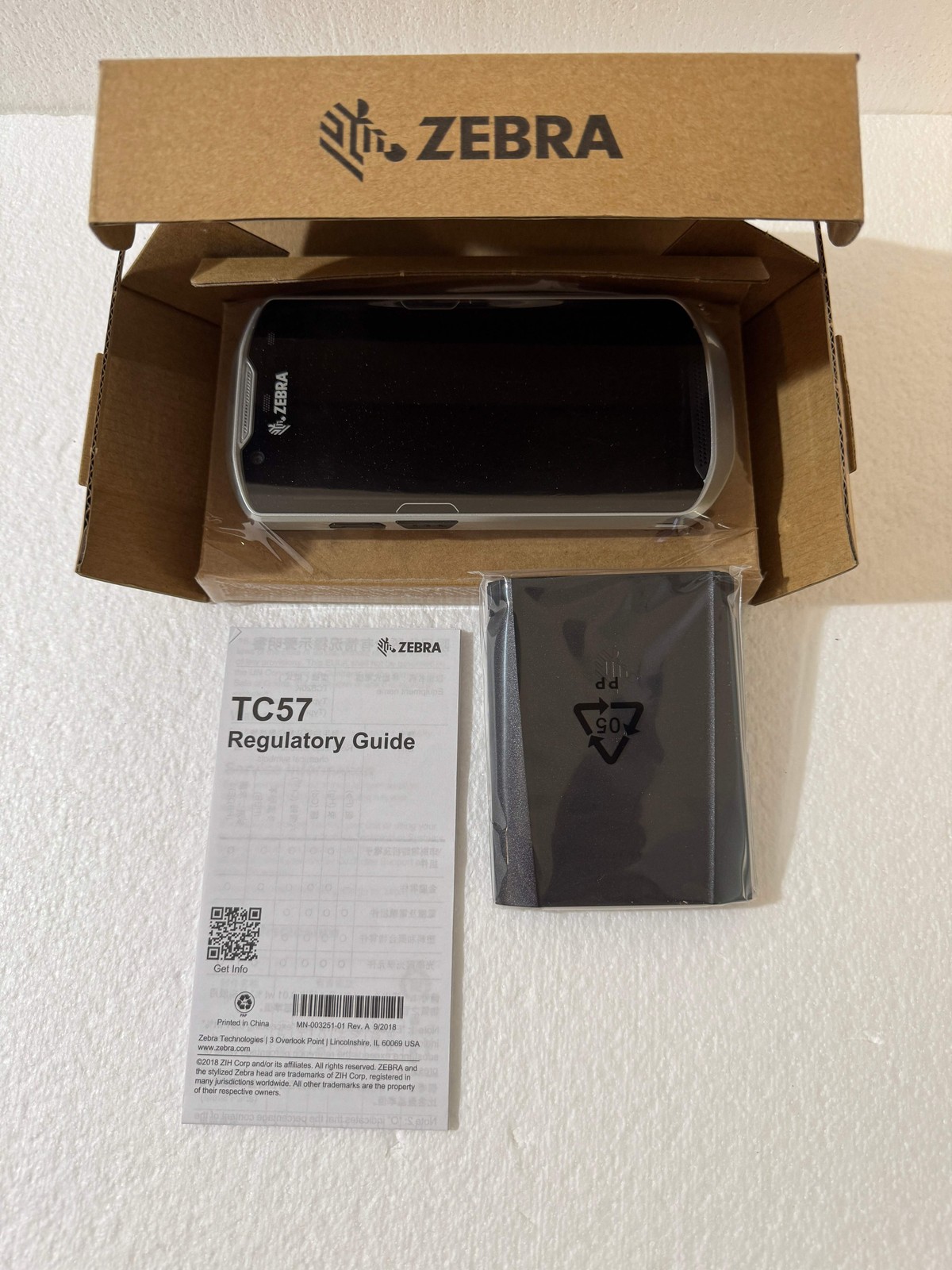ZEBRA TC57 Android TC57HO-1PEZU4P Mobile Barcode Scanner with Battery – NEW
