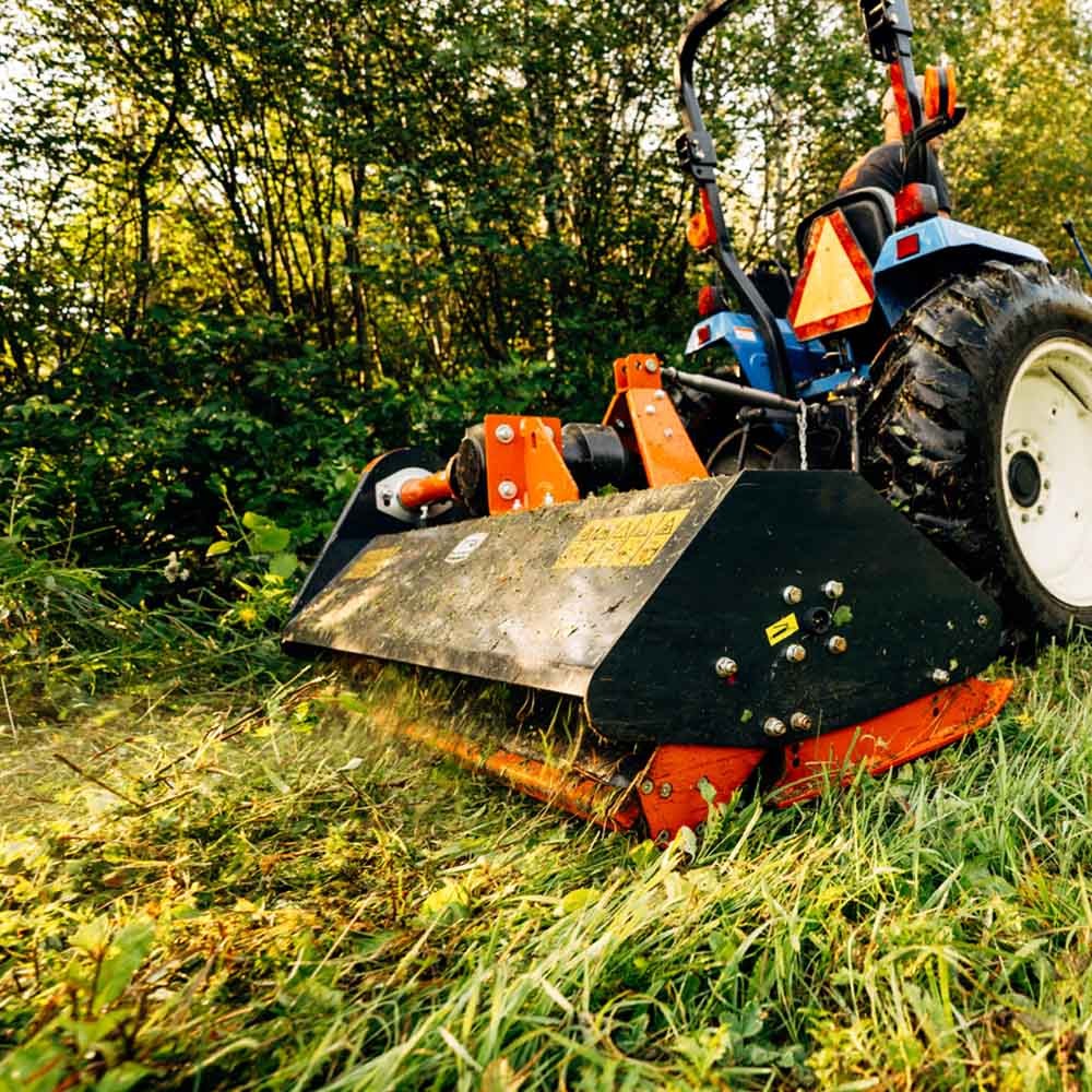 Titan Attachments 3 Point 60″ Flail Mower, PTO Powered 30-60HP Mowing for Cat 1