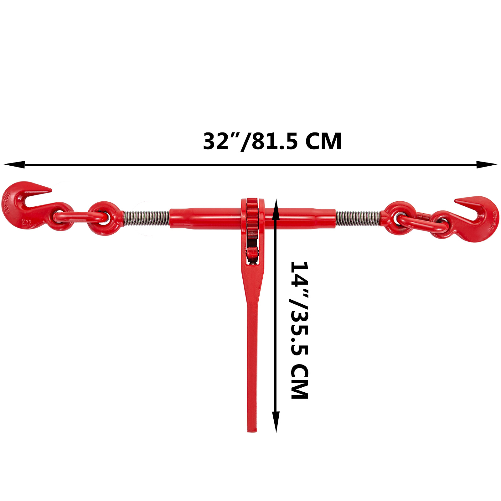 VEVOR 2 Pack Ratchet Binder 3/8″- 1/2″ Load Chain Binder Rigging Equipment