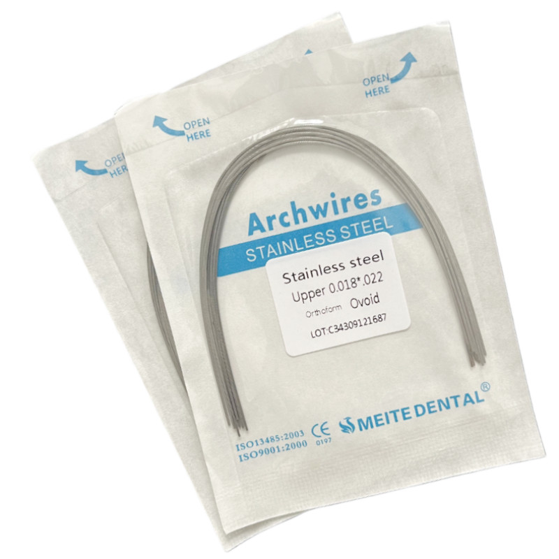 Dental Ortho Arch Wire NiTi Stainless Steel Ovoid/Natural Round Rectangular Wire