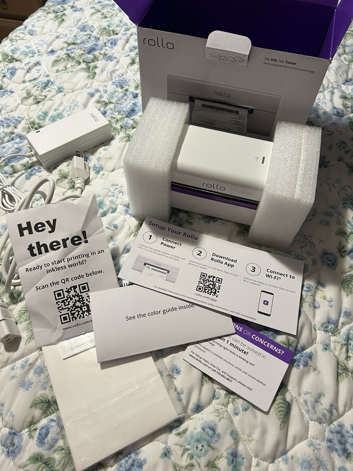 ALL 3-White Rollo X1040-Wireless Thermal Label Printer&Shipping Scale&500 Labels