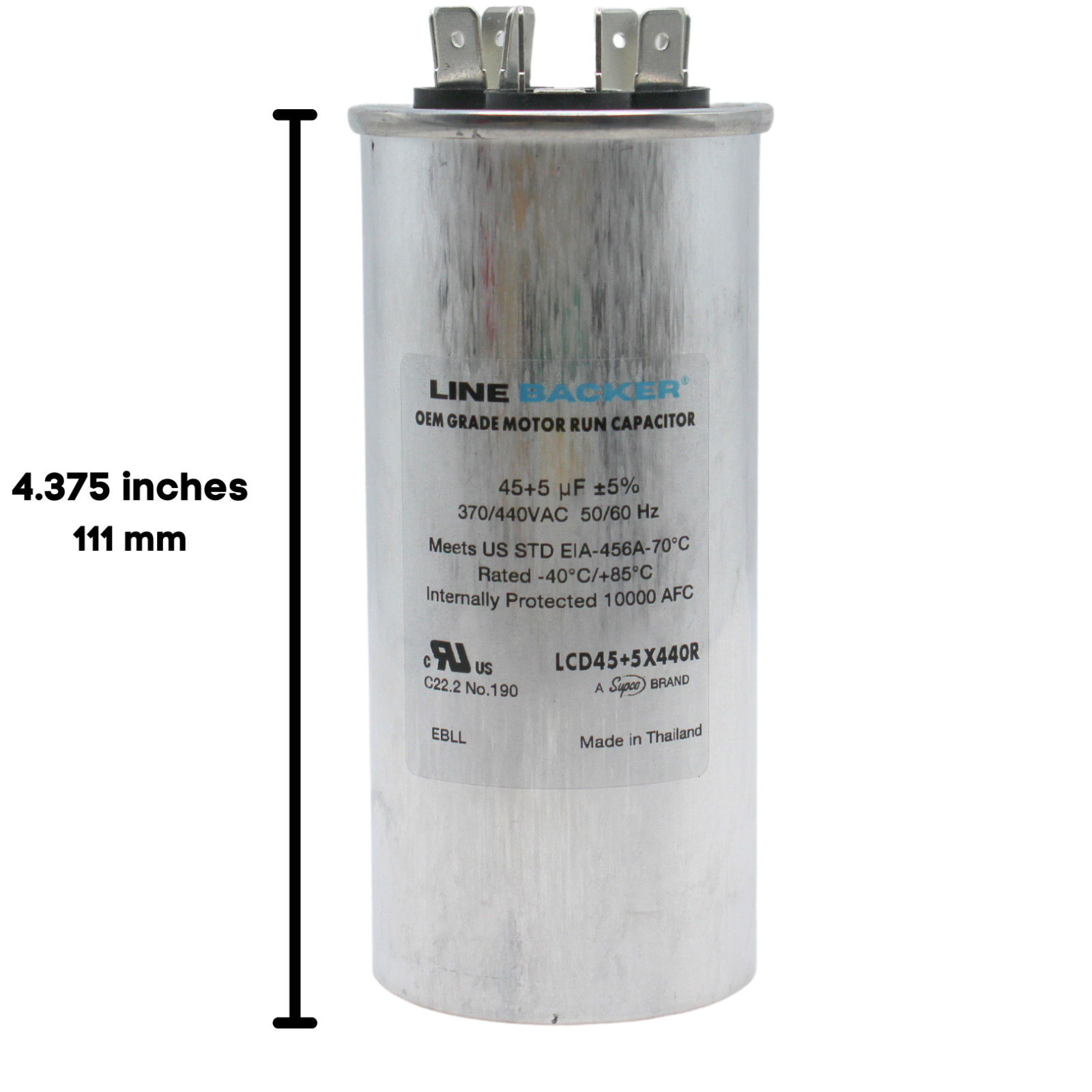 45/5 uF 45+5 MFD 370V/440V Dual Run Start Round AC CBB65B Capacitor for HVAC