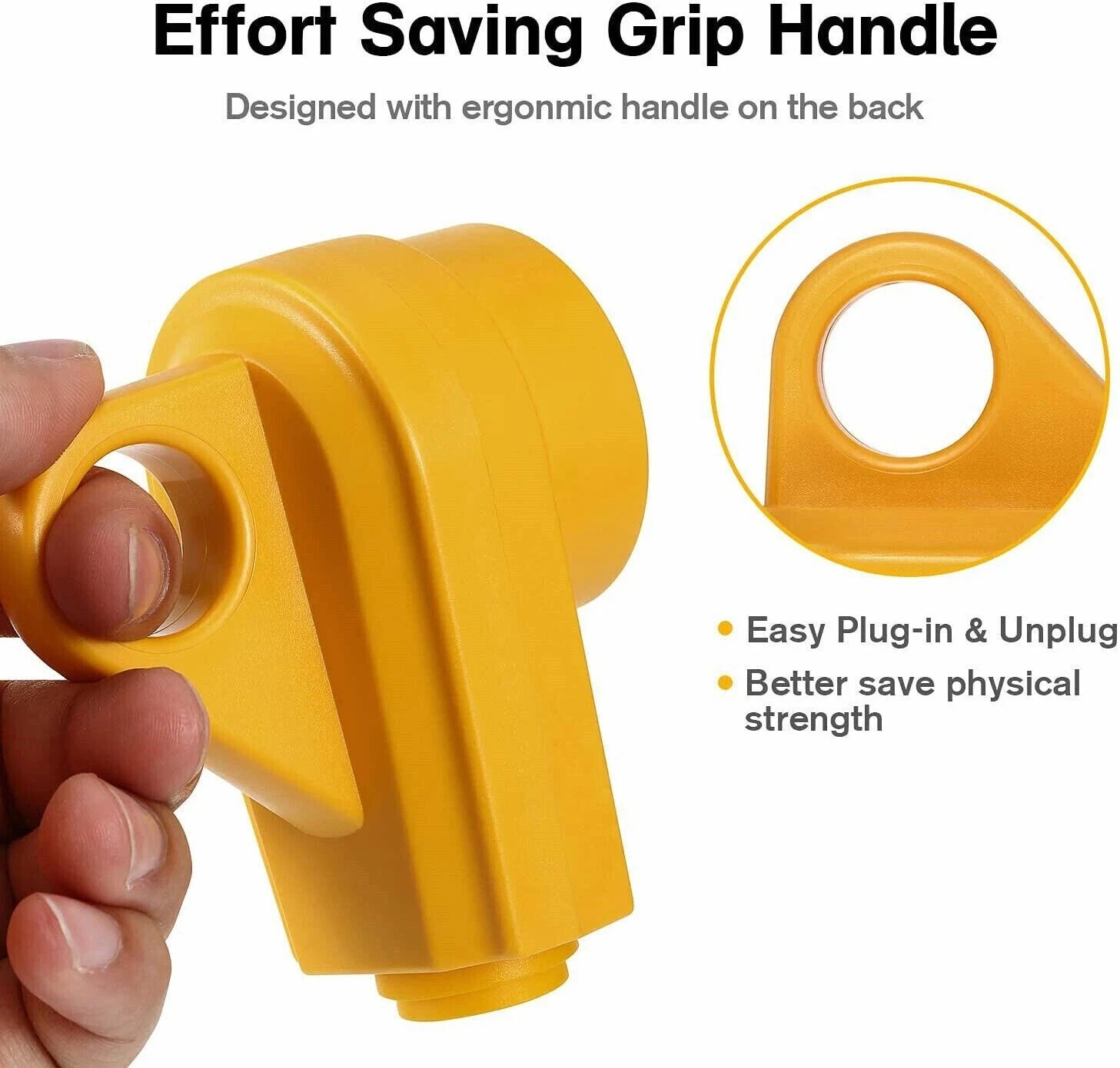 30 Amp RV Plug Male and Female Plug Set Yellow Camper Plug Electrical 125V