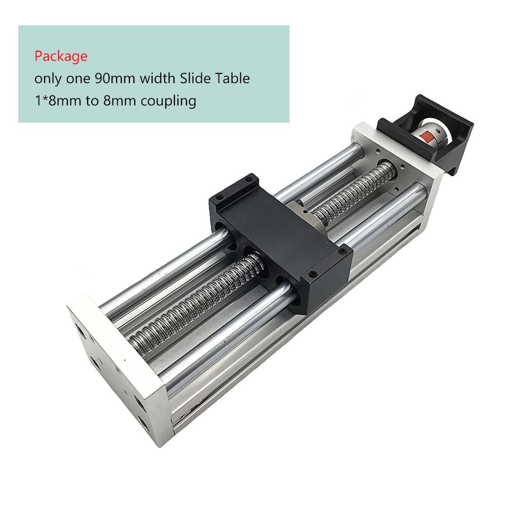 Nema23 Linear CNC Slide Table Motion System Motor kit 60kg Load 100-300mm stroke