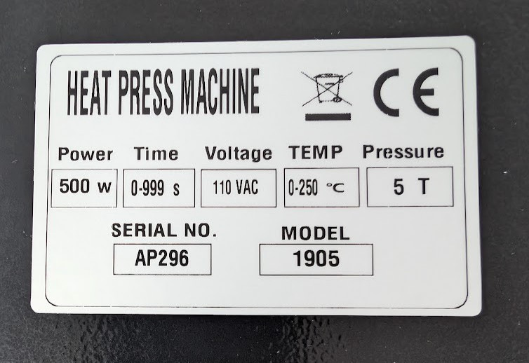 NEW – Fitinhot-5 Ton Portable Hydraulic Heating Plate Press 2.3×4.7″ -WE PAY S&H