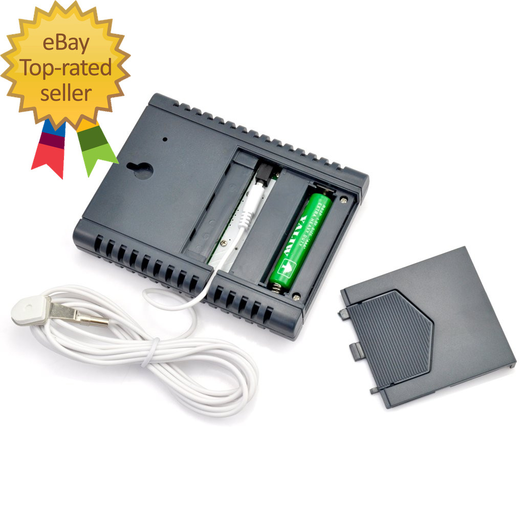 Digital Indoor Outdoor In/Out Wall Mount Monitor Sensor LCD Temperature