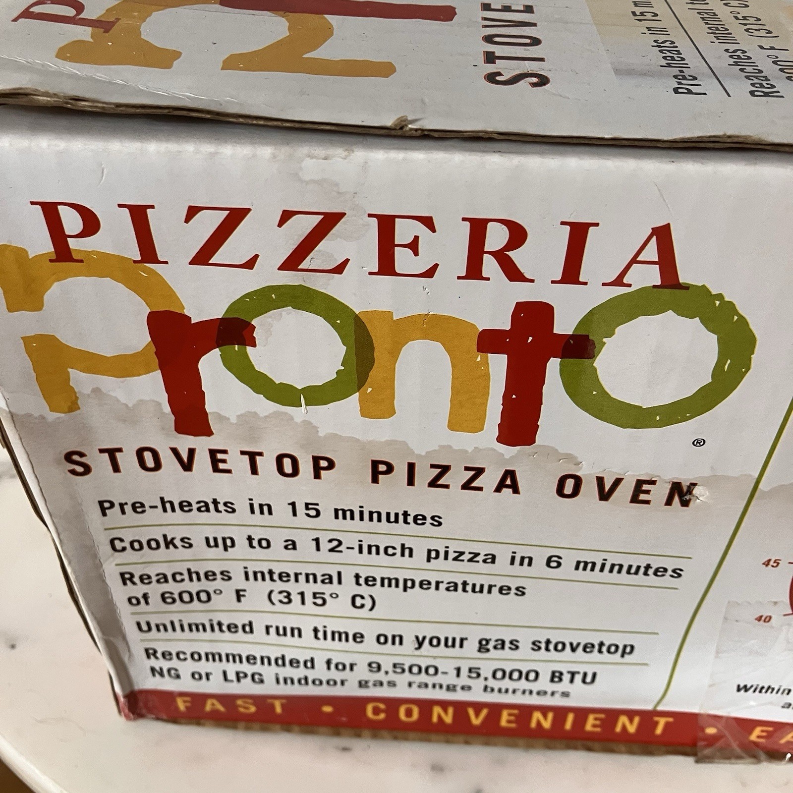 Pizzeria Pronto Stovetop Pizza Oven by Pizzacraft – Indoor Gas Range Pizza Maker
