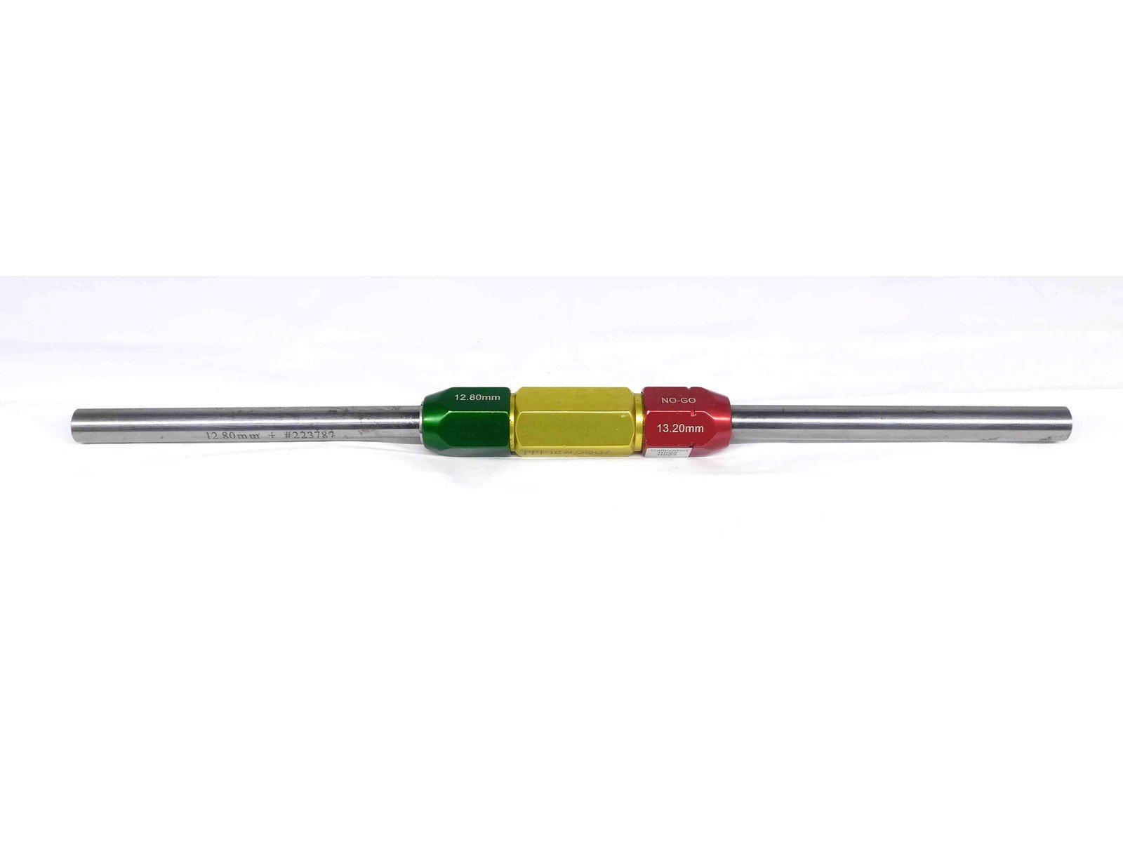 12.800 & 13.200 CL X mm PIN PLUG GAGE GO NO GO 13.000 -.200 13 .5039 12.80 13.20