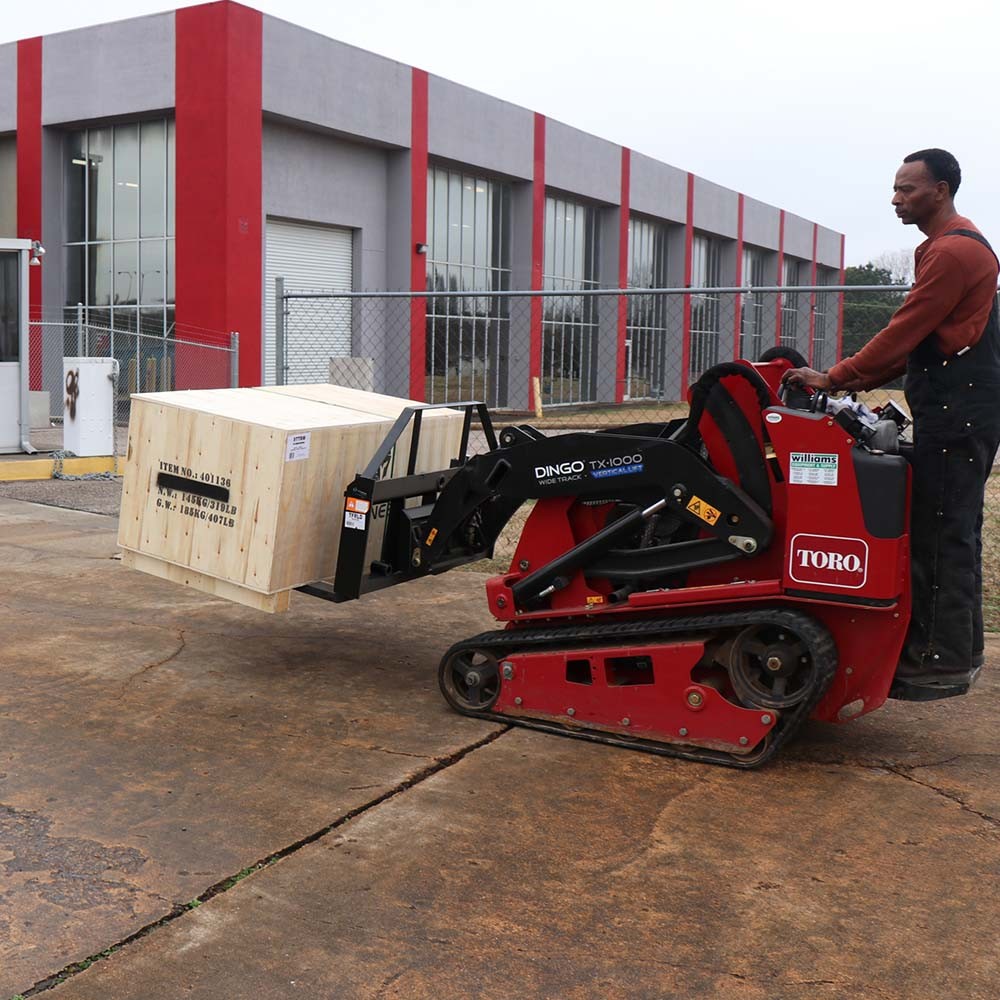 Titan Attachments Mini Skid Steer Pallet Fork Attachment, 48″ Fork Blades