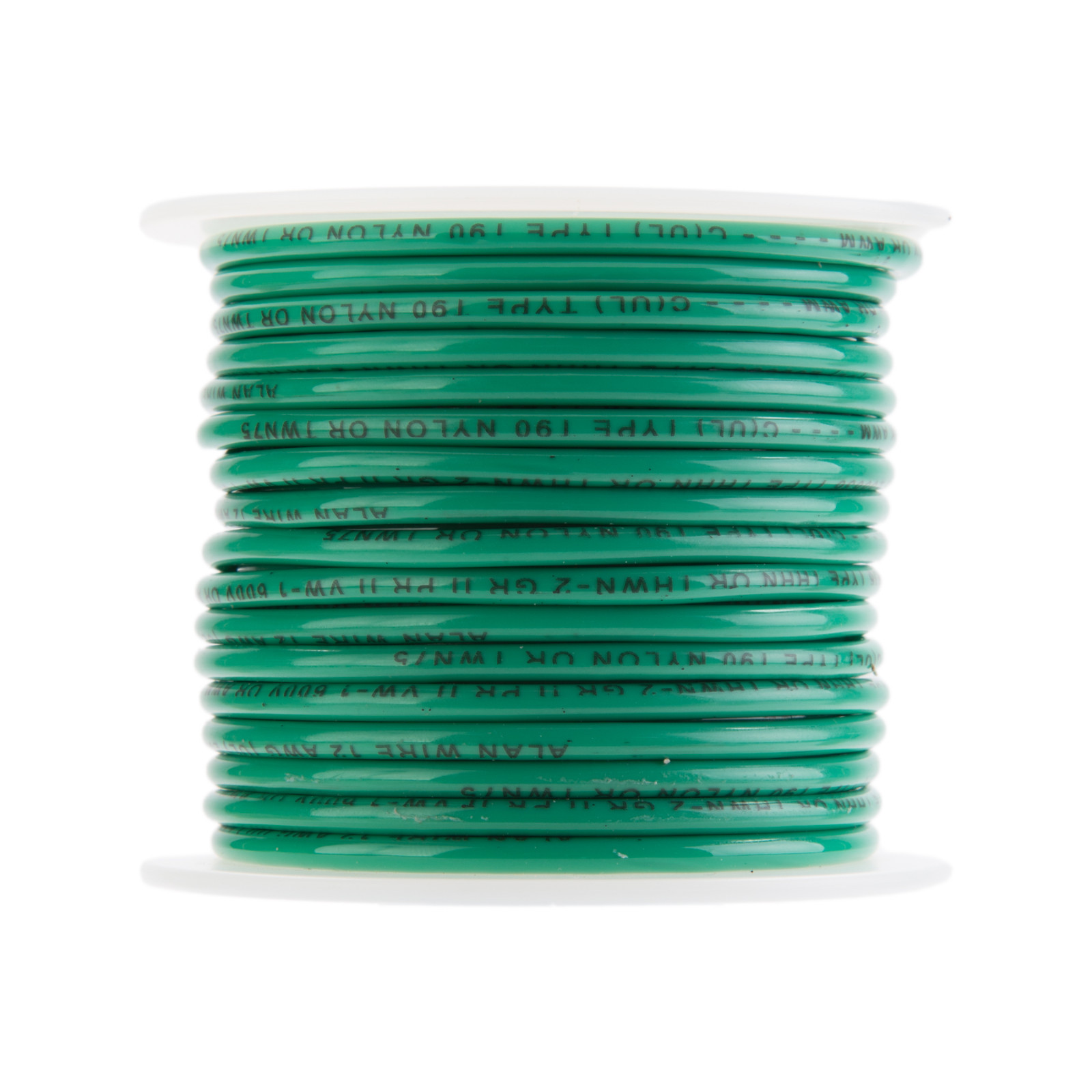 12 AWG Gauge Solid THHN Wire Green 100 ft 0.119″ 600 Volts Building Wire