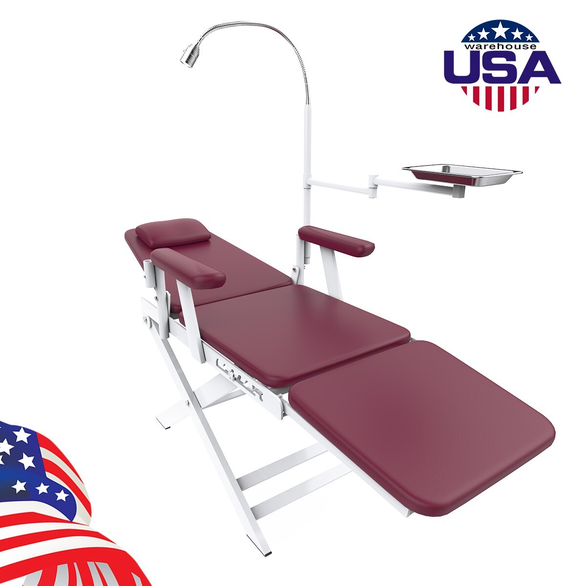 Unidad Dental Portátil: Jeringa, Succión, Turbina, Compresor 4H / Silla Opcional