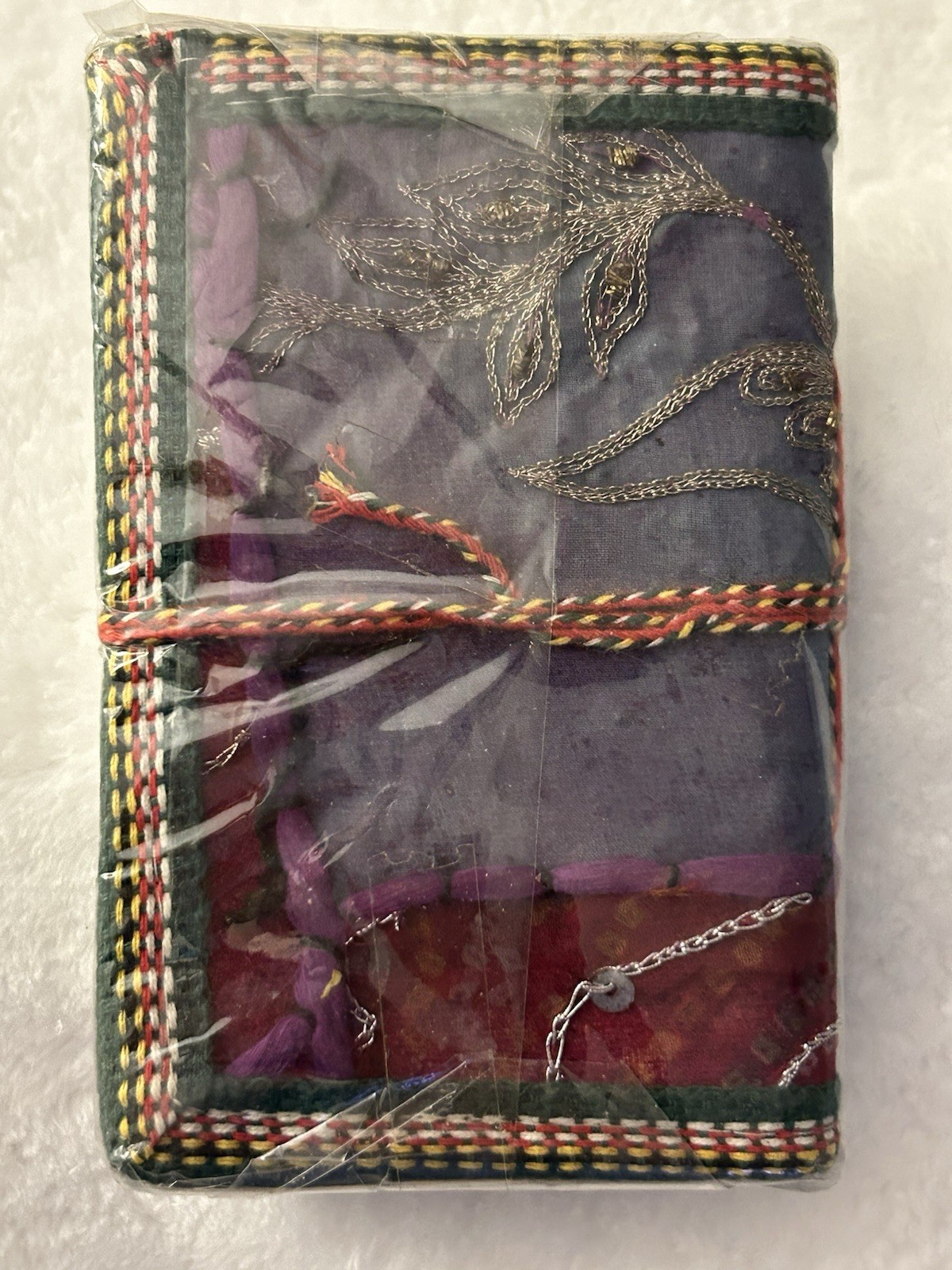 NEW Sari Journal 3.5×5 Hand Made Paper Made in India, Sealed Package
