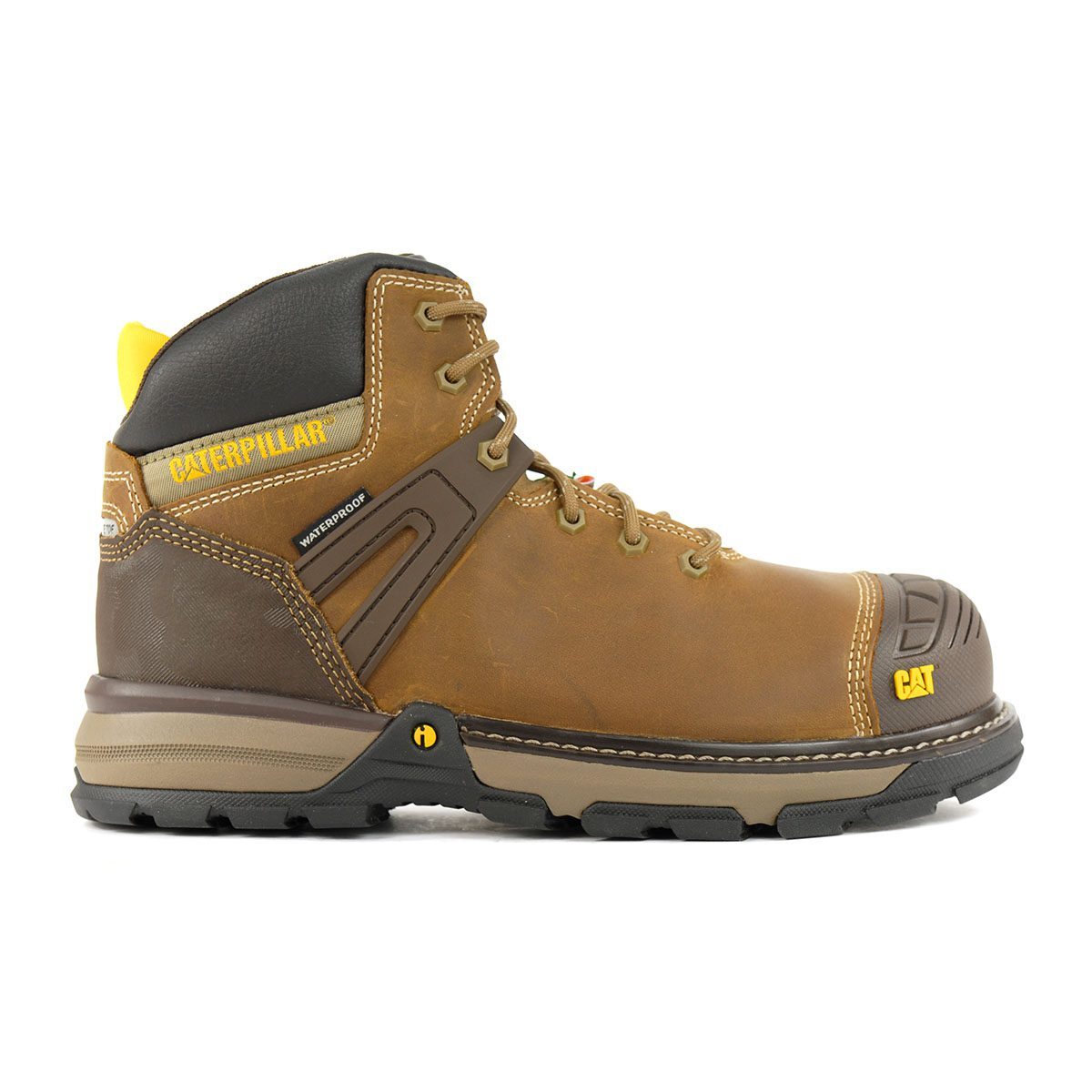 Caterpillar Men’s Excavator Superlite WP CT Dark Beige Work Boots P724871