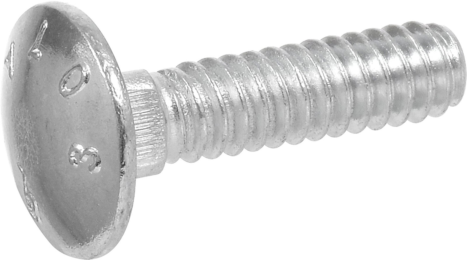 50 PCS 240225 Carriage Bolt 7/16×11/4 Inch Steel Zinc Plated Silver