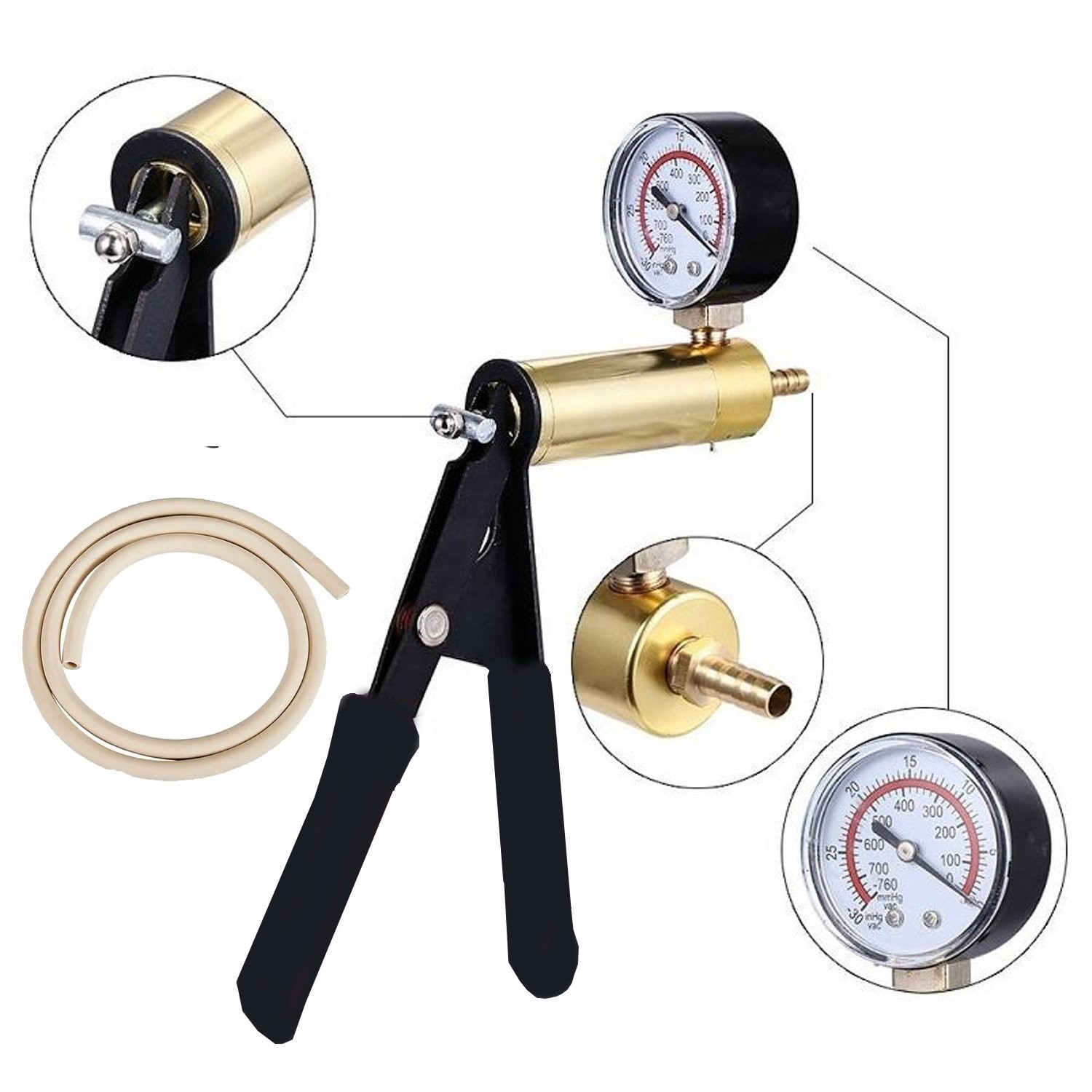 Lab Manual Hand Vacuum Pump Lab Hand-held Vacuum Pump Pressure Suction Pumps US