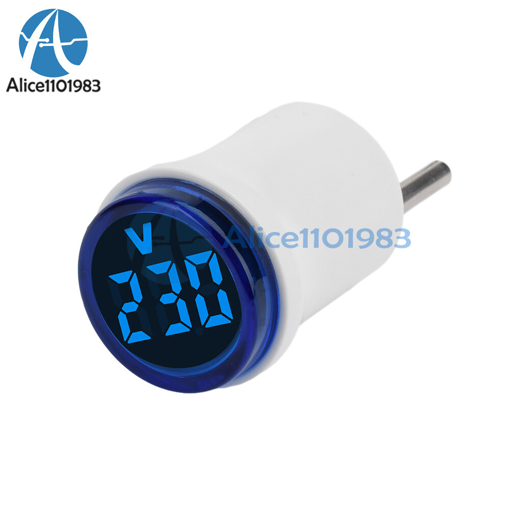 10pcs AC 220V EU Plug LED Digital AC Voltmeter Indicator Voltage Meter 50~500V