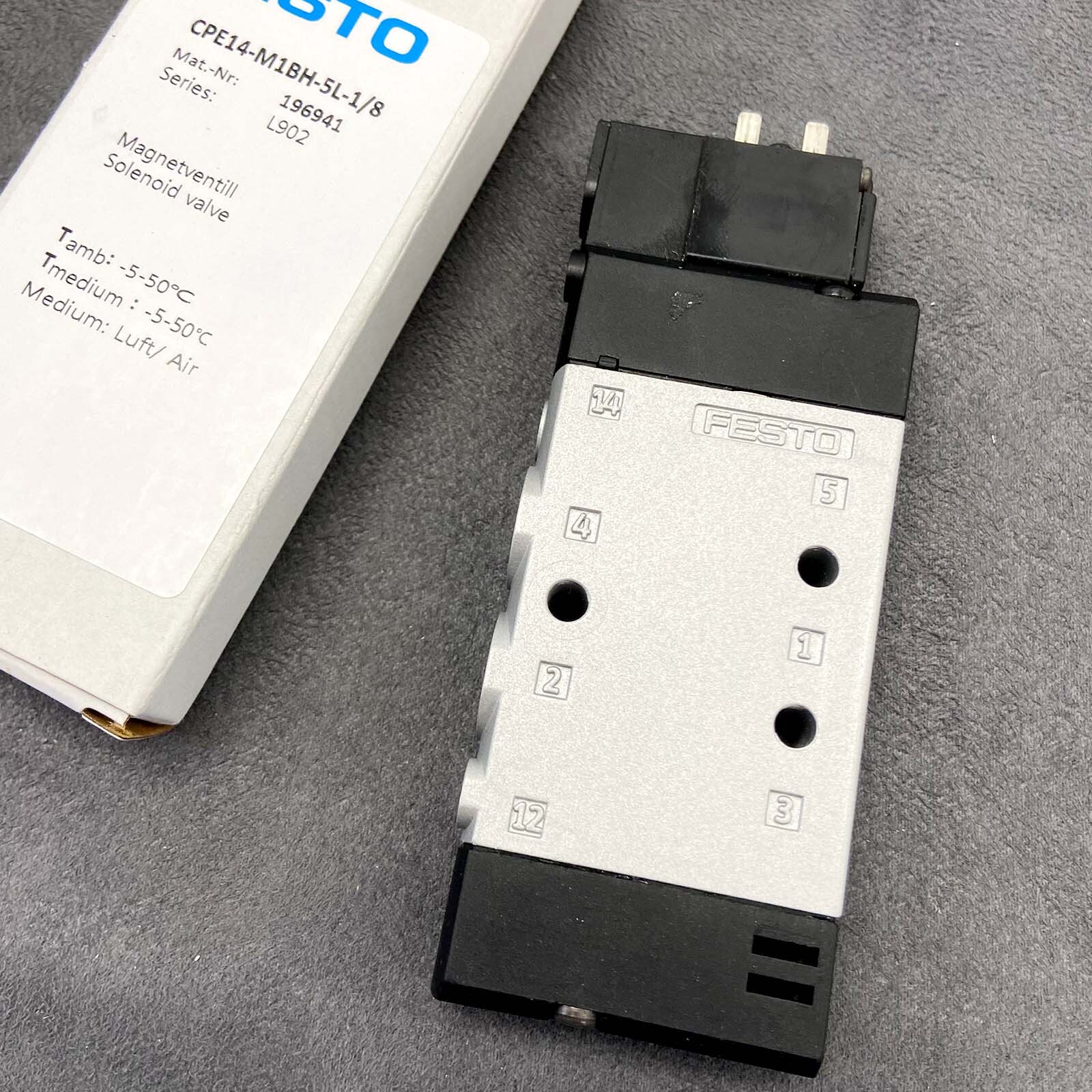 New Electrical Air Solenoid Valve 24V DC for Festo CPE14-M1BH-5L-1/8 196941