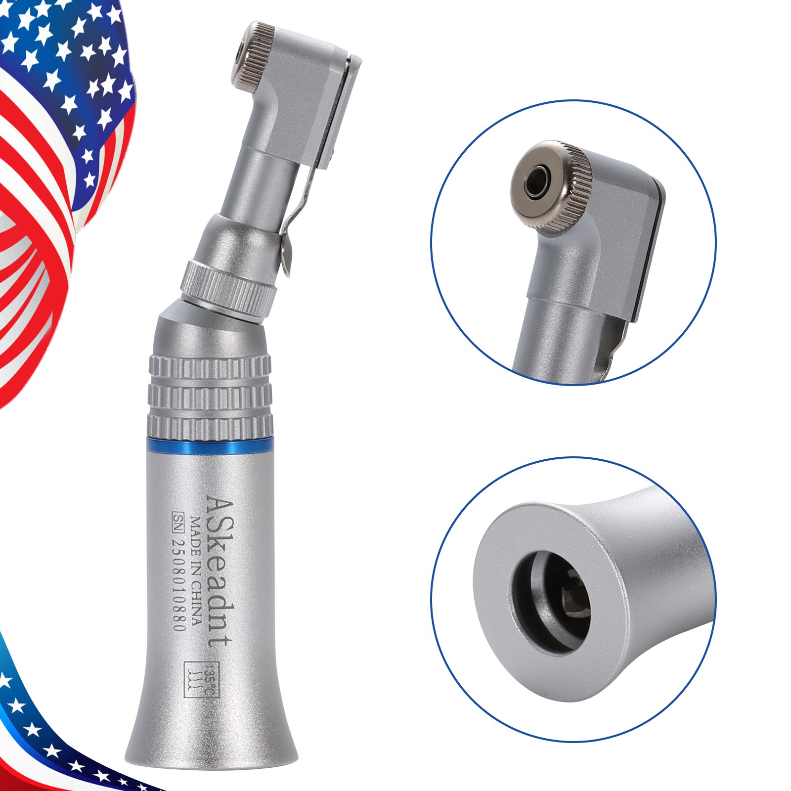 NSK Style Dental Slow Low Speed Contra Angle Handpiece Latch E-Type Attach
