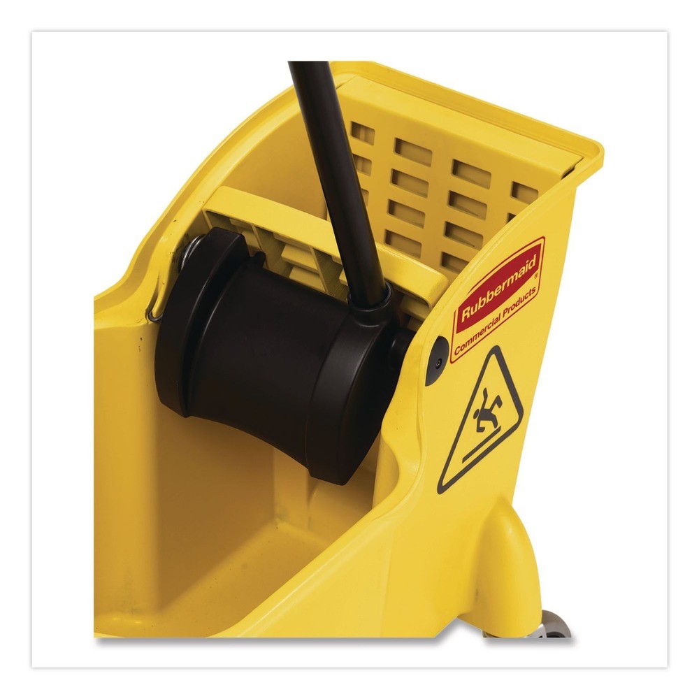 Rubbermaid Commercial 738000YEL 31 qt. Reverse Mop Bucket/Wringer – Yellow New