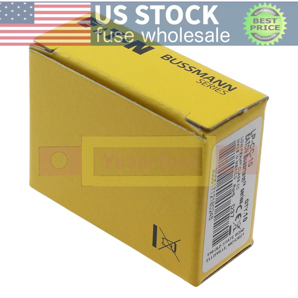10PCS LPCC10 New Bussmann LP-CC-10 10A 600Vac Time-delay Fuse Fast Delivery