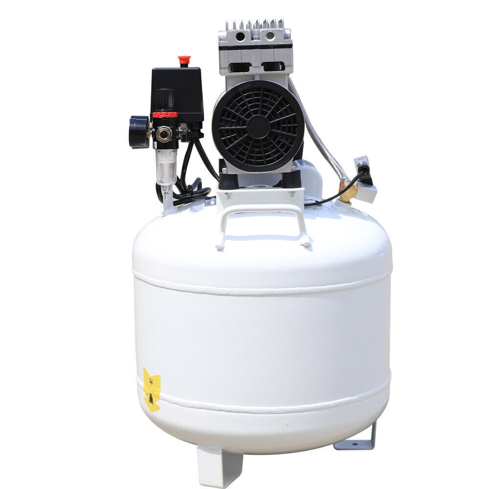 40L Medical Oil-free Dental Air Compressor Silent Air Pump 115 Psi 165 (L/Min)