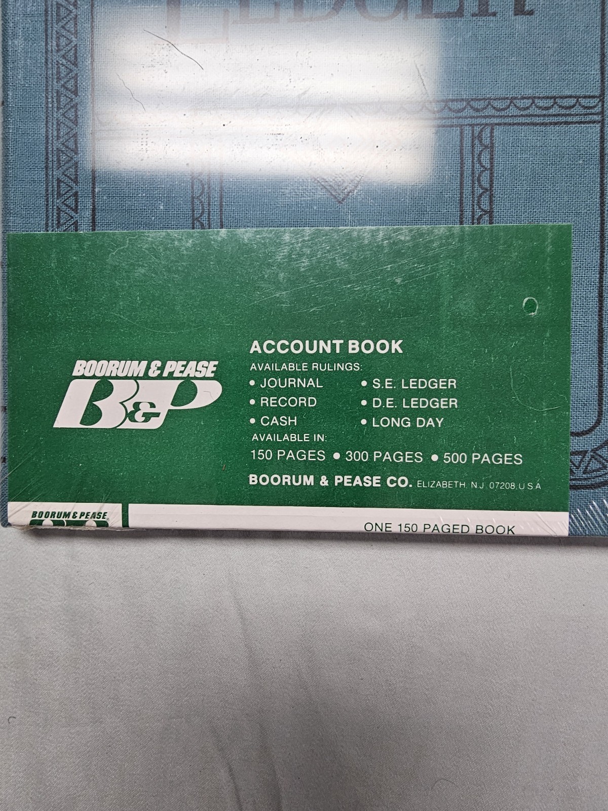 Boorum Record/Account Book NIP Journal Rule 150 Pages~LEDGER~12 1/8 x 7 5/8 NOS