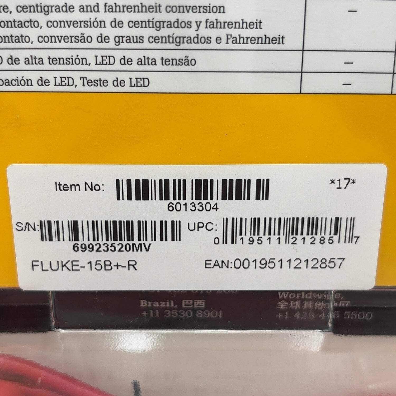 New Fluke CAT III 600V Multimeter