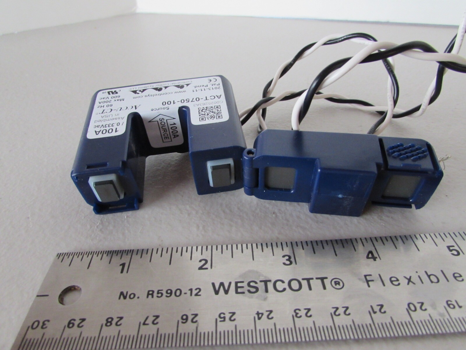 Opto22 ACCU-CT Current Transformer Split Core 100A AXT-0750-100
