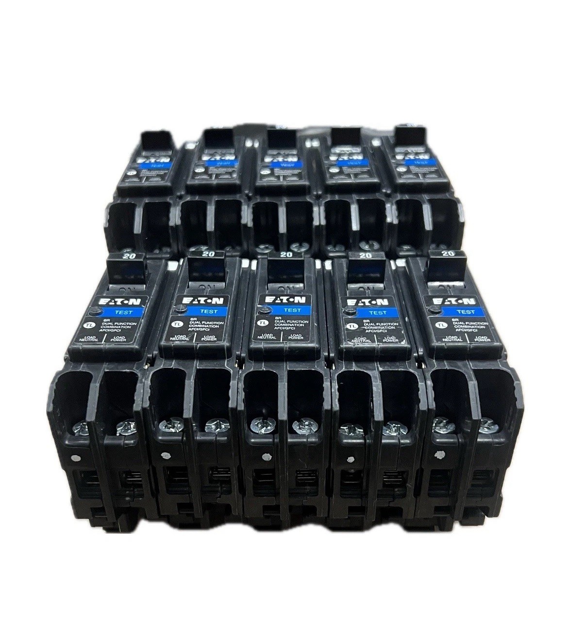 10 PCS Eaton BRP120DF 20A Dual Function Circuit Breaker new no box