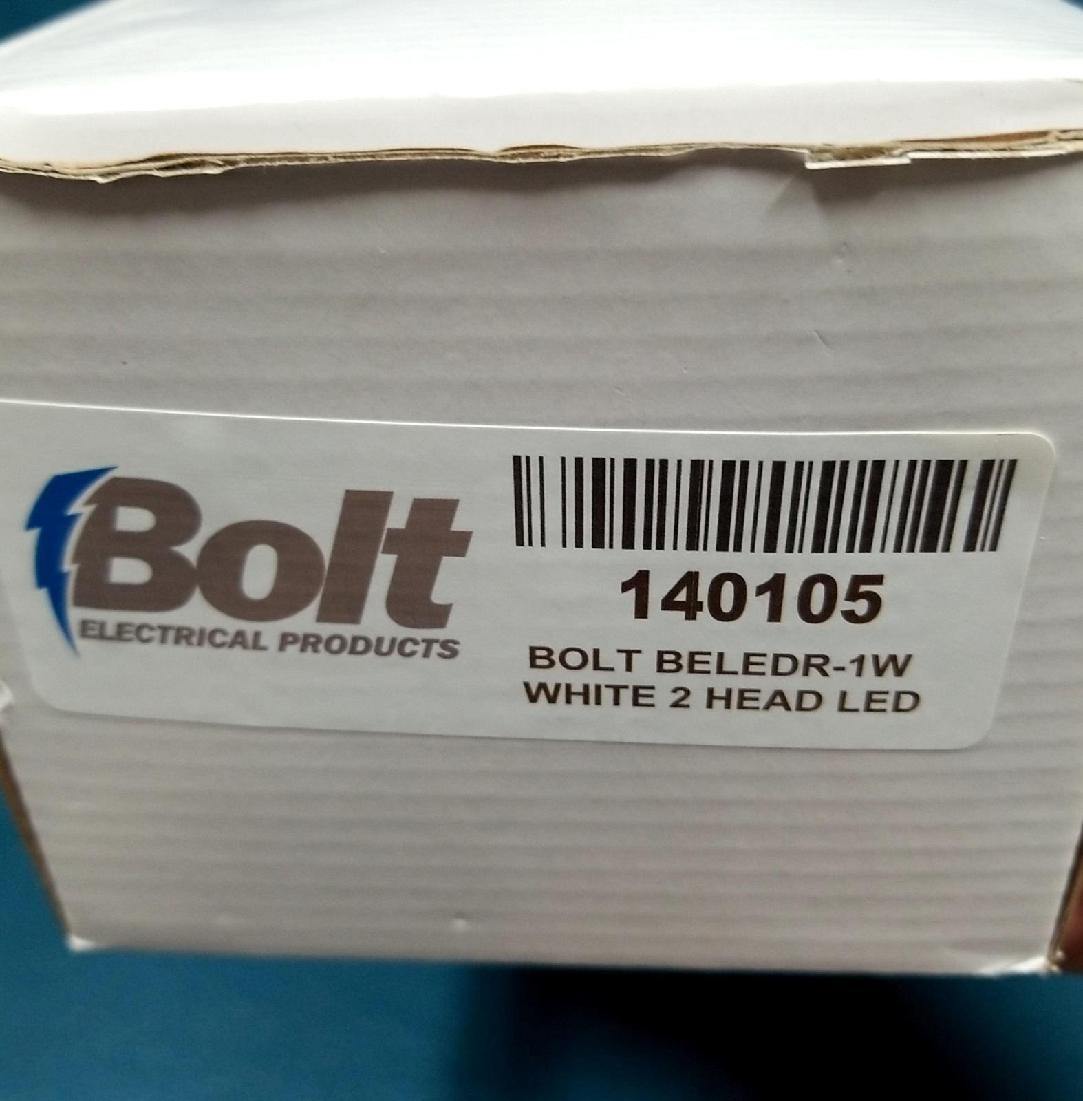 2 Open Box UNTESTED Bolt BELEDR-1W White 2 Head LED Emergency Lights 140105