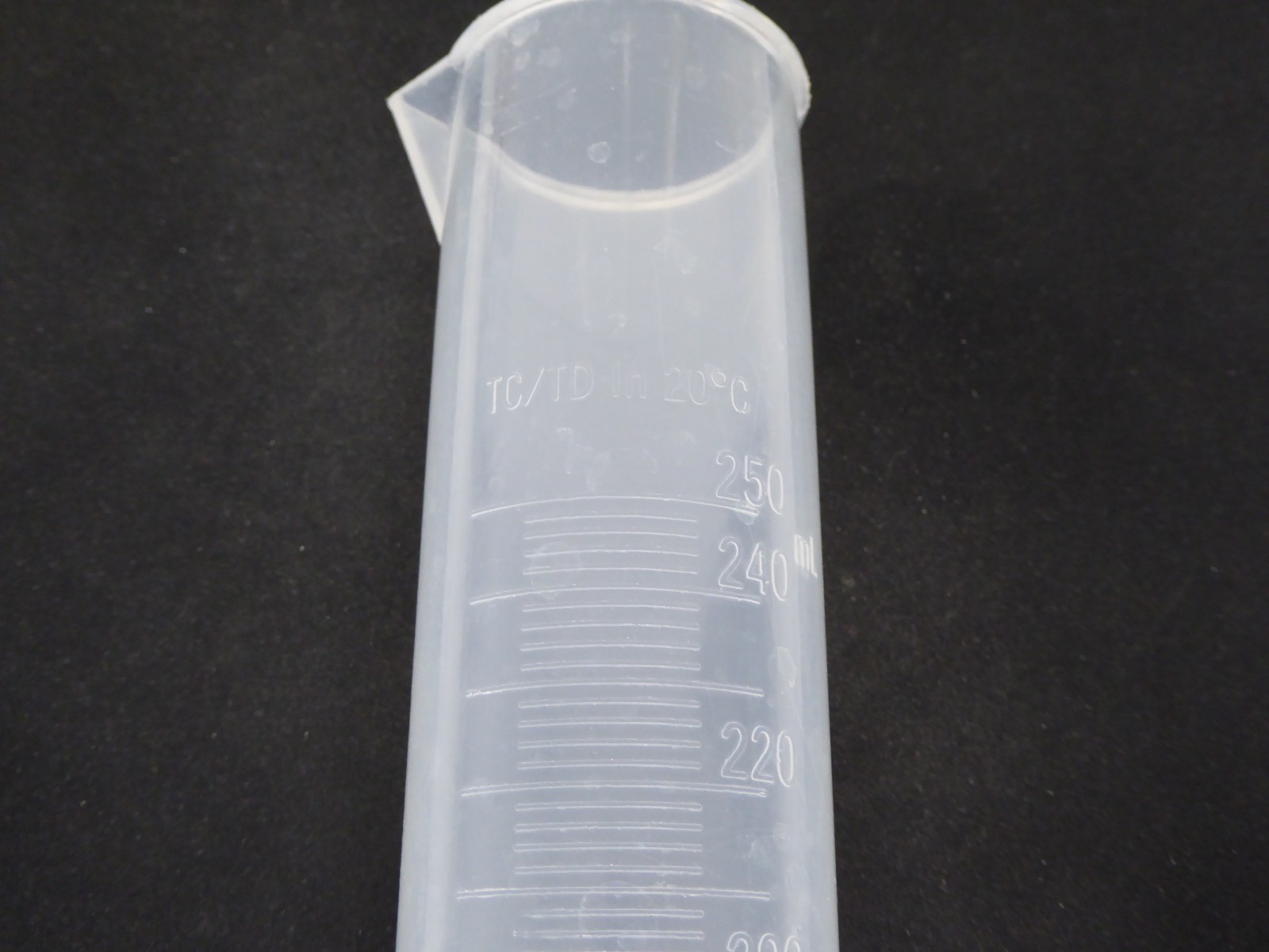 Set of 5 Plastic Graduated Cylinders 1000ml, 500ml, 250ml, 100ml & 50ml