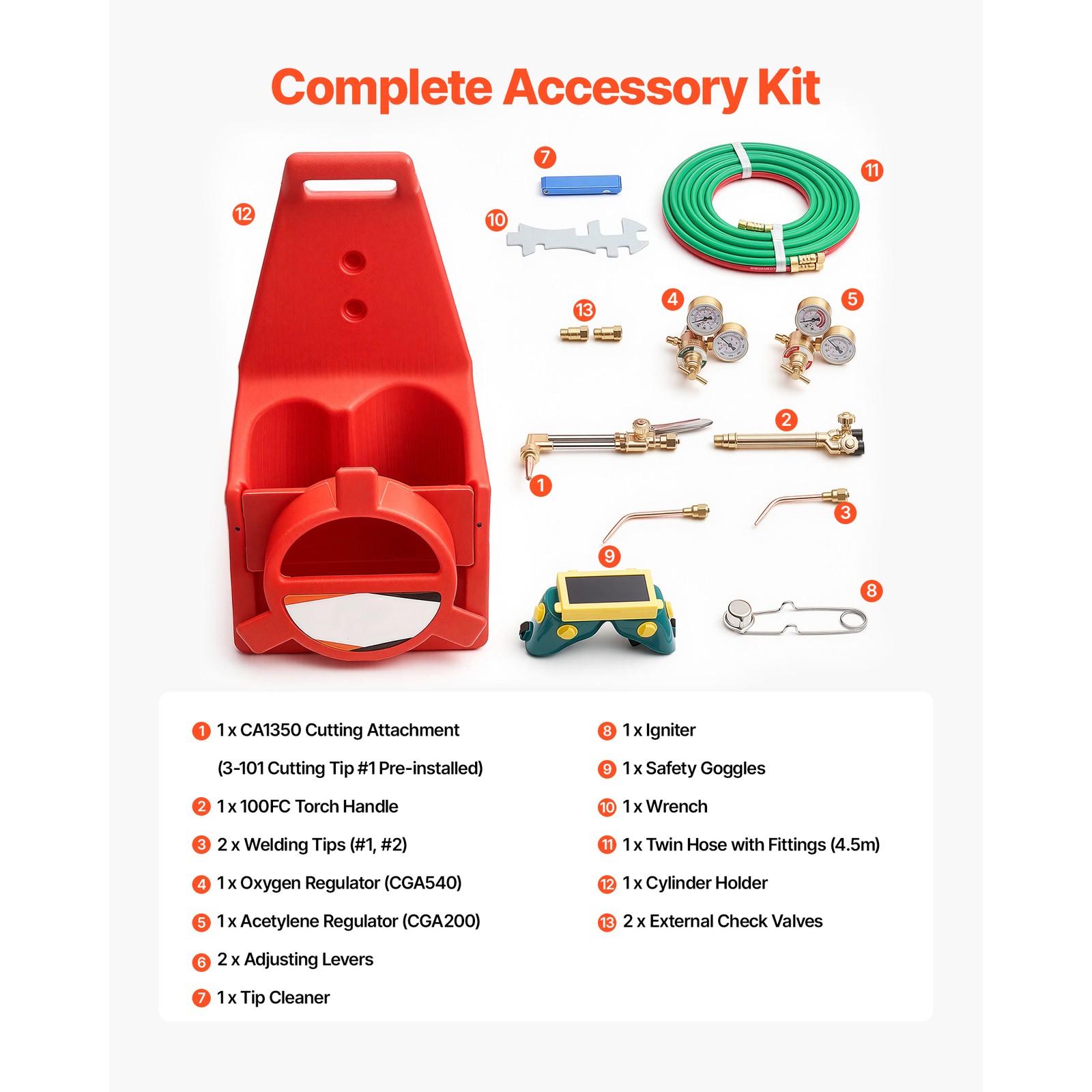 Uimoso Oxygen Acetylene Torch Kit for Gas Welding and Cutting Applications