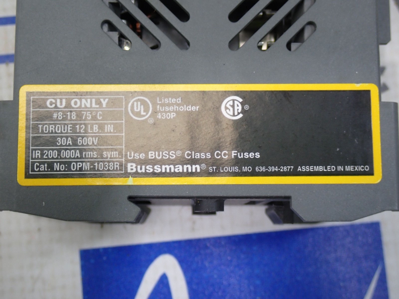 Bussman OPTIMA OPM-1038R Overcurrent Protection Module Fuse Block New