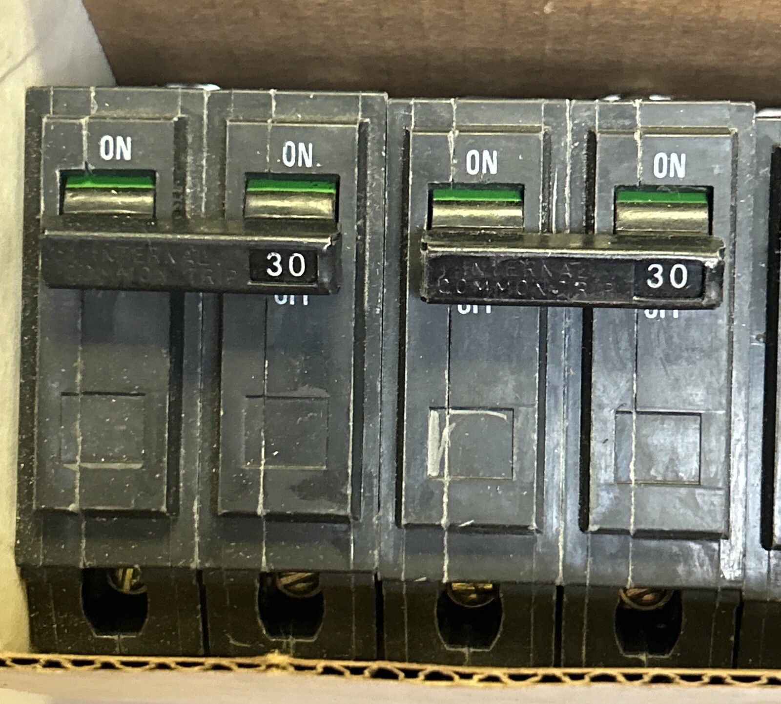 GENERAL ELECTRIC,THQB2130,CIRCUIT BREAKER 30A 120/240V 2P LOT OF 5
