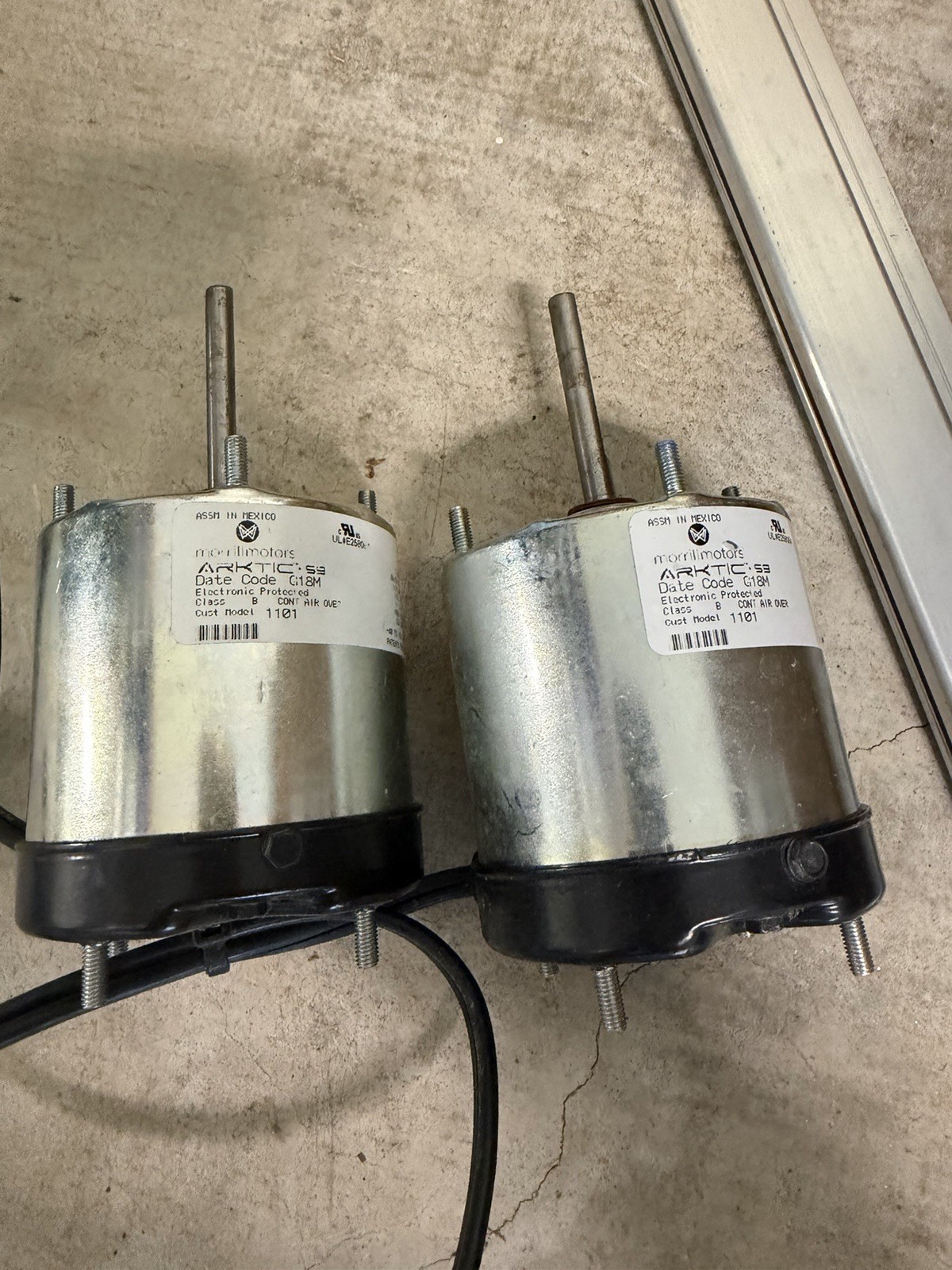 Lot of 2 Genteq ARKTIC 59 ECM Evaporator Fan Motors 5SME59BVA1229 115V 1/15HP