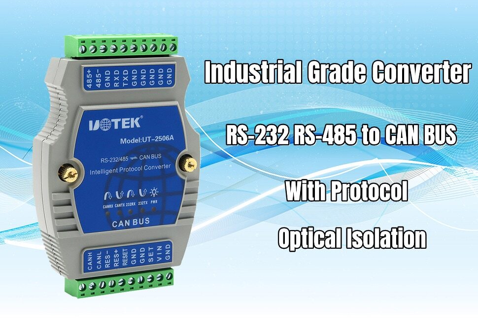 RS232 RS485 to Canbus Adapter CAN BUS Converter Isolation with Protocol UT-2506A