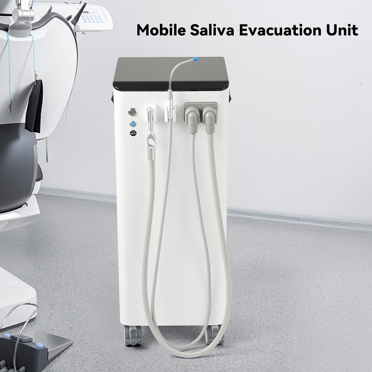 Dental Mobile Suction Unit System Negative Pressure Pump High Volume GS-M300