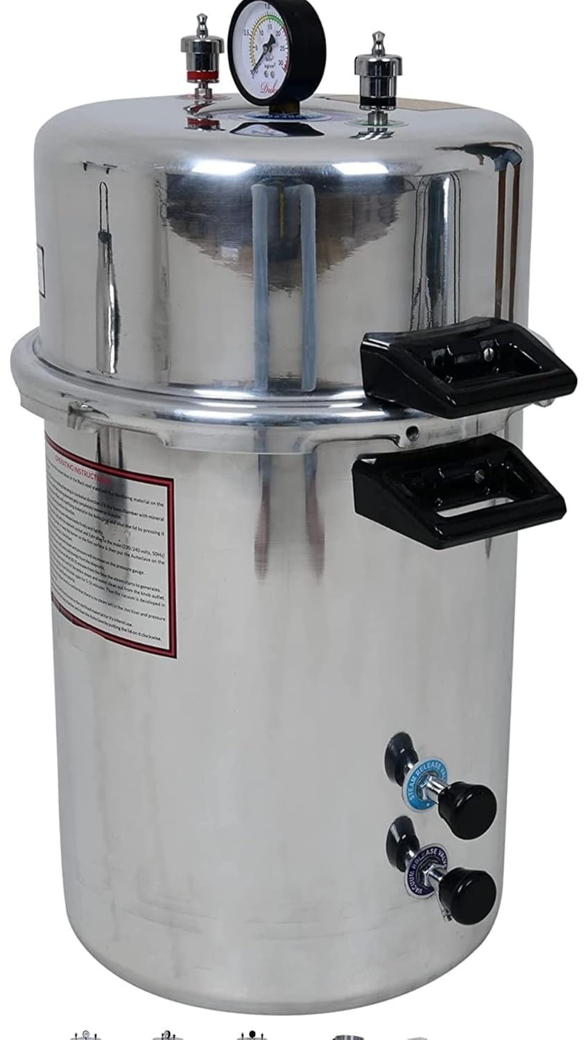 39L Heavy-Duty Medical Autoclave Sterilizer with Timer | Copper Heating Element