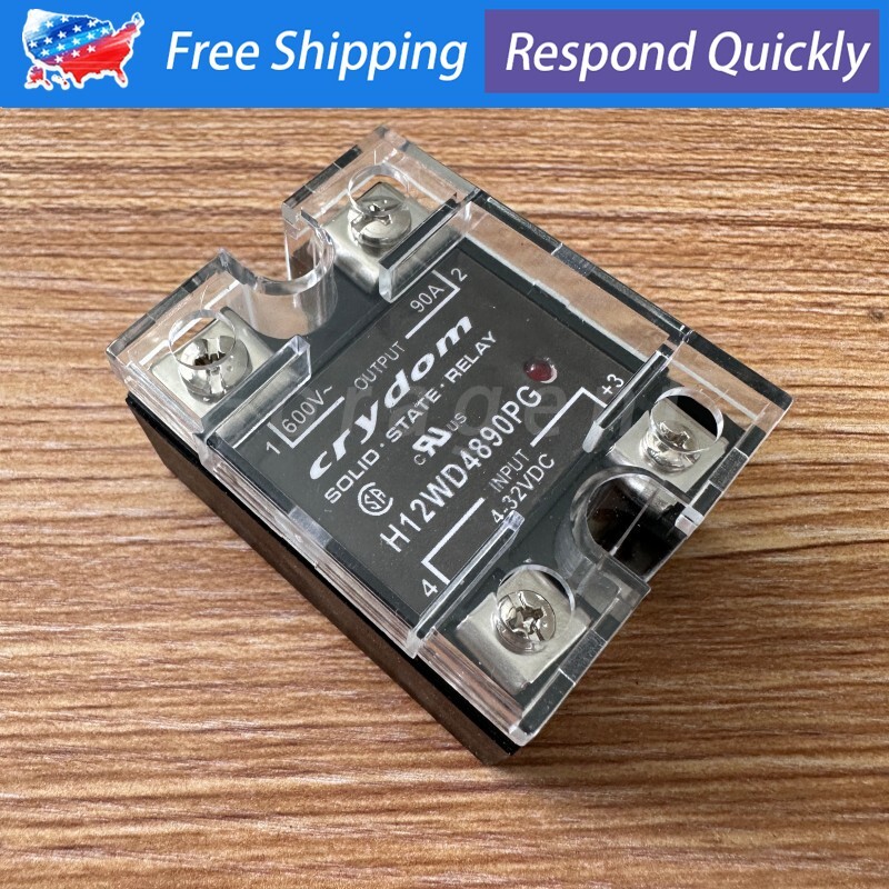 New in Box Solid State Relay For Crydom H12WD4890PG 4-32VDC 600VAC 90A US Stock