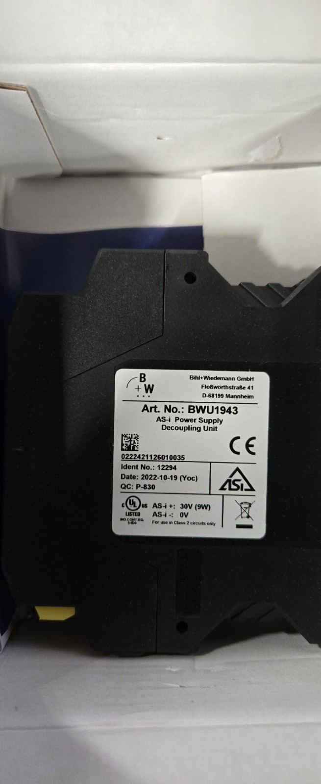 Bwu1943 Asi Power Supply. Brand New Illinois Stock