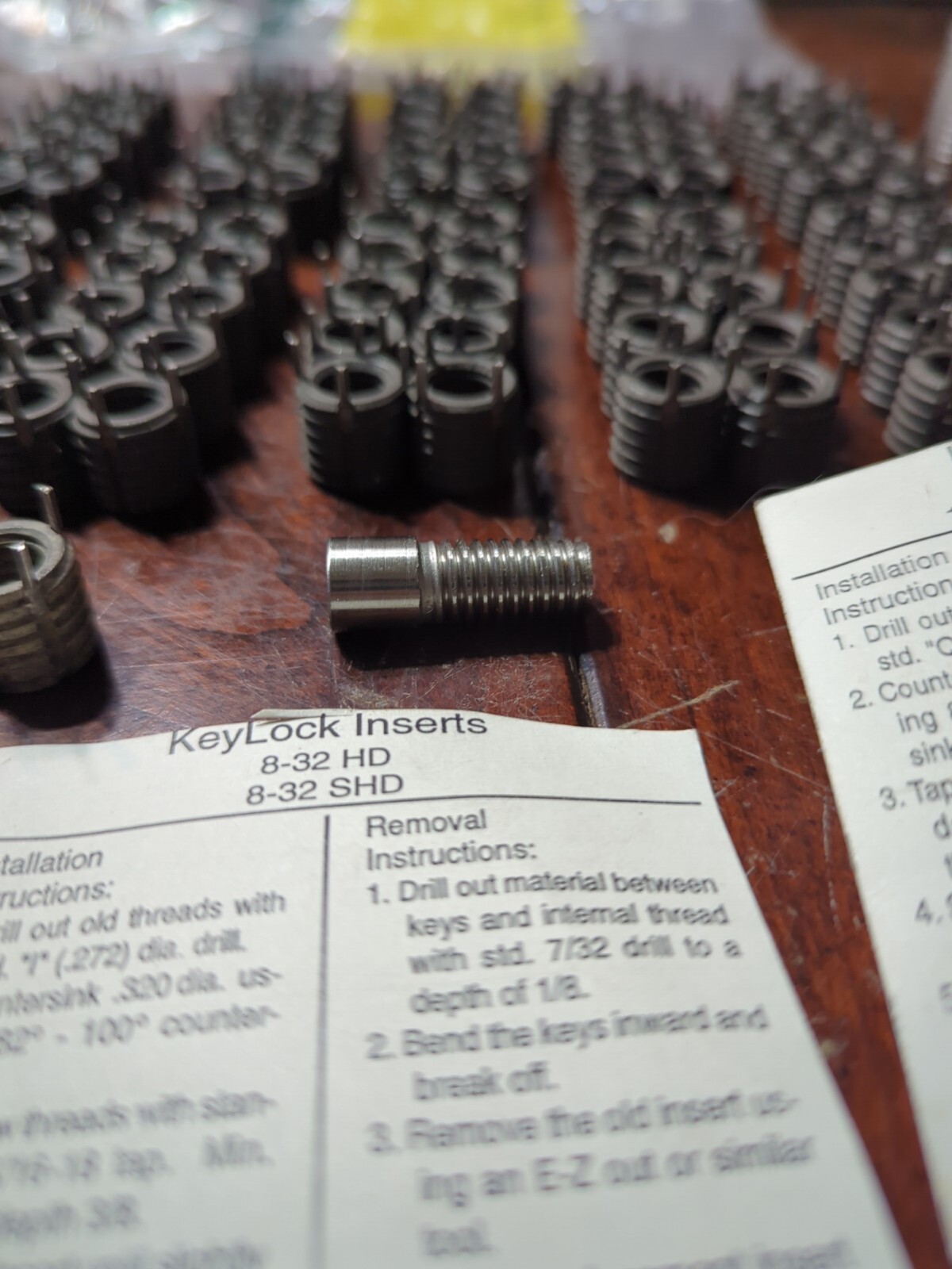 Huge 292 Piece Keylock Insert Set Acme, Carr & Others Inc 6 Tools