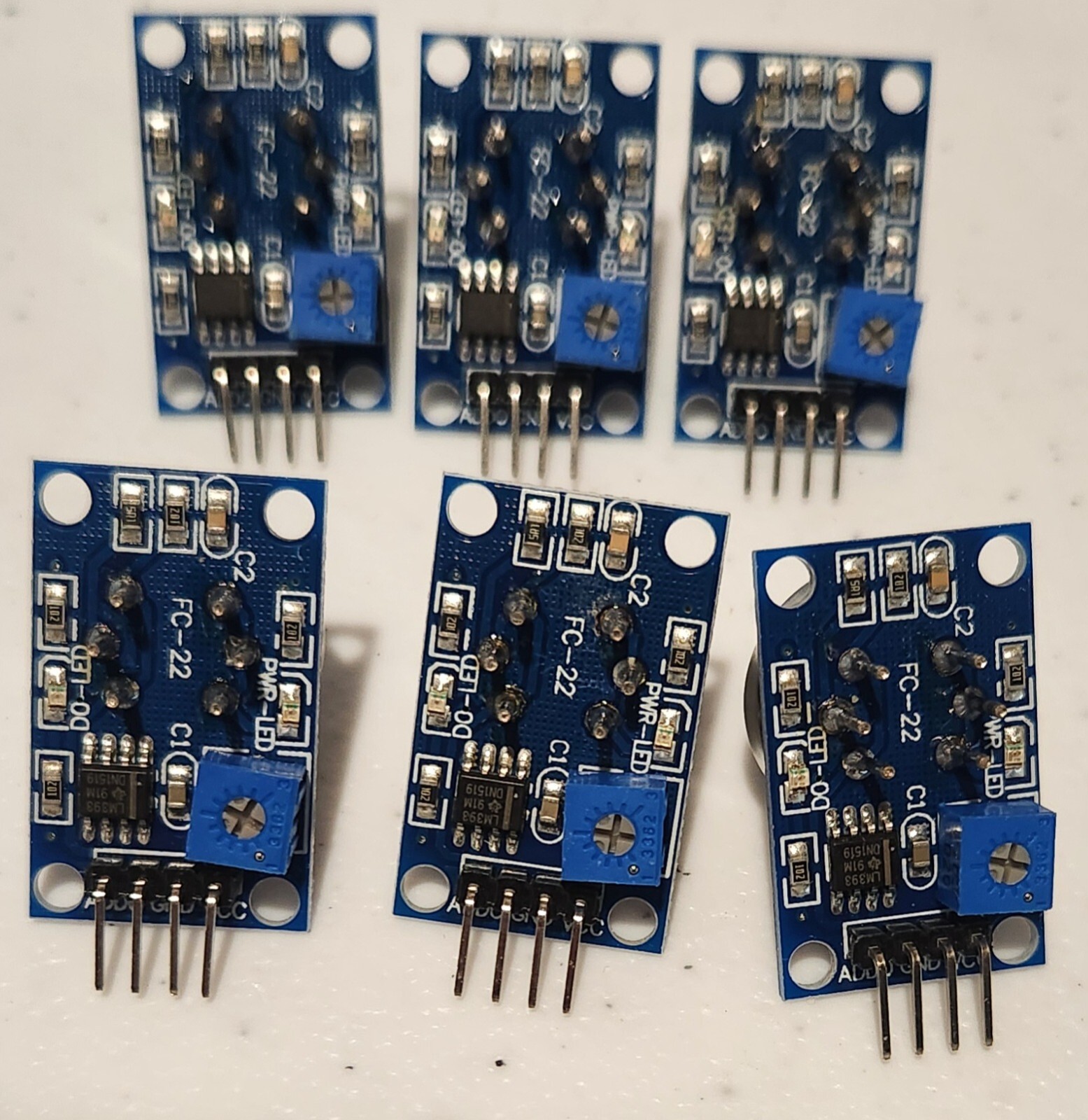 Qty-6 MQ-135 NH3 NOx Alcohol Benzene Smoke CO2 Gas SensorDetector Module Arduino