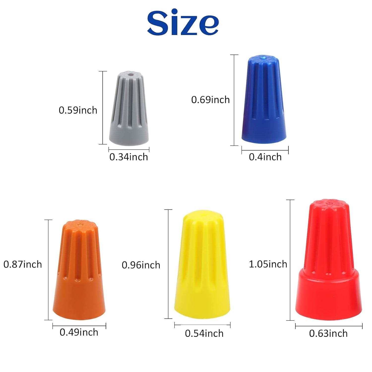 Color-Coded Wire Caps – 180 PCS Nylon Insulated Connectors for DIY Projects