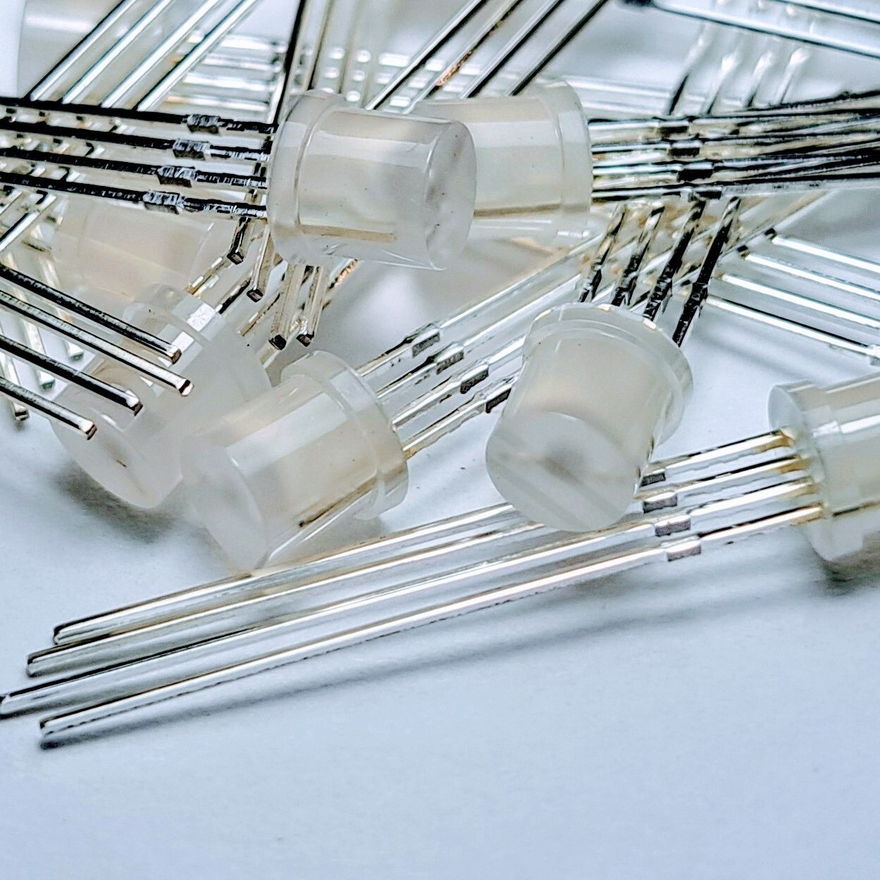 10pcs 5MM LED Common Cathode Frosted Diffused RGB Red Green Blue