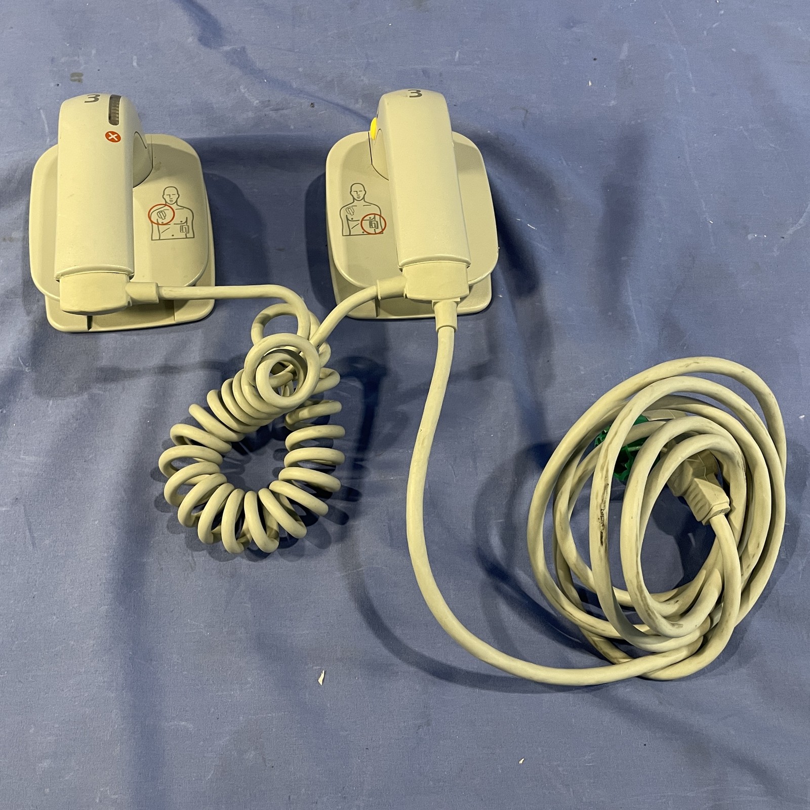 Philips M3543A External Hard Defibrillator Paddles Water Resistant