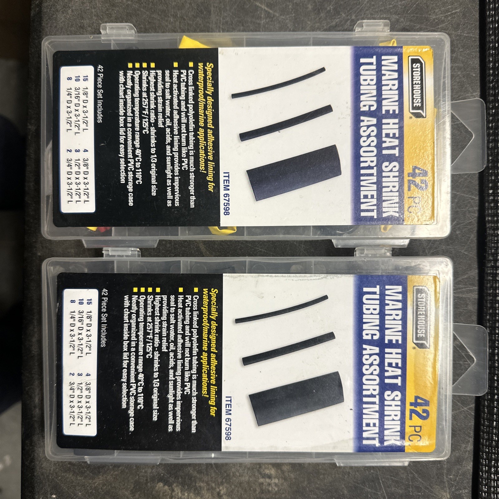 Heat Shrink Assortment Lot – Misc Pieces- New – All Sizes Shown – As Is Lot