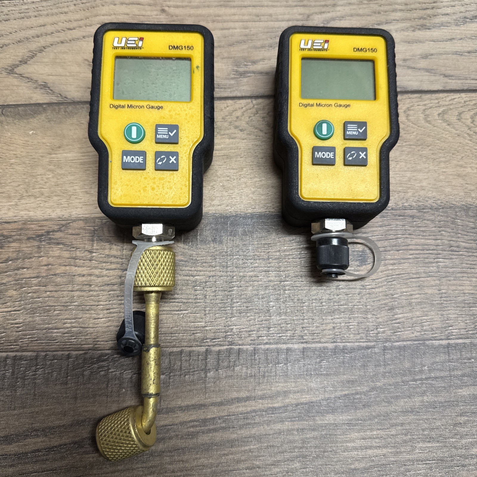 (2) UEi DMG150 – Digital Micron Gauge – HVAC; (3) UEi WPP1 Wireless Press Probes